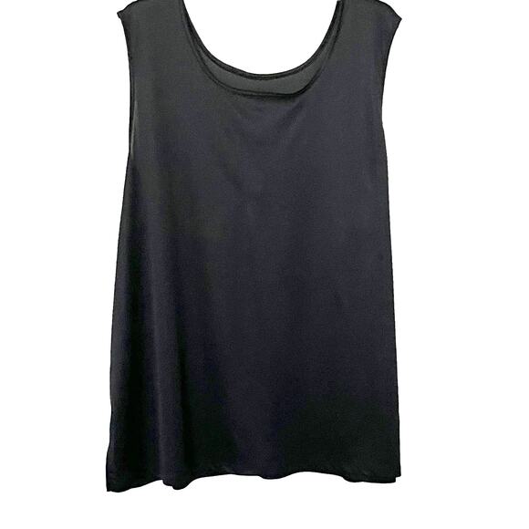 NO MANUFACTURER TAG  - SLEEVELESS SHELL OR SLIP-ON BLOUSE, WOMENS, 4X, BLACK - Picture 1 of 8